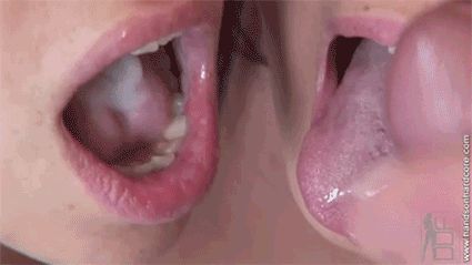 GIFs de esperma na boca. Grande coleção de animações GIF